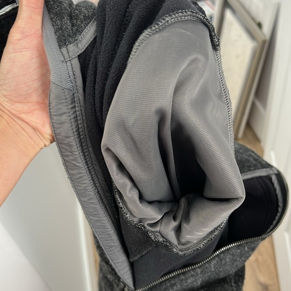 MERRELL PERFORMIX Gray WOOL BLEND Full Zip Collared Jacket Coat Zip Front S - Picture 6 of 8